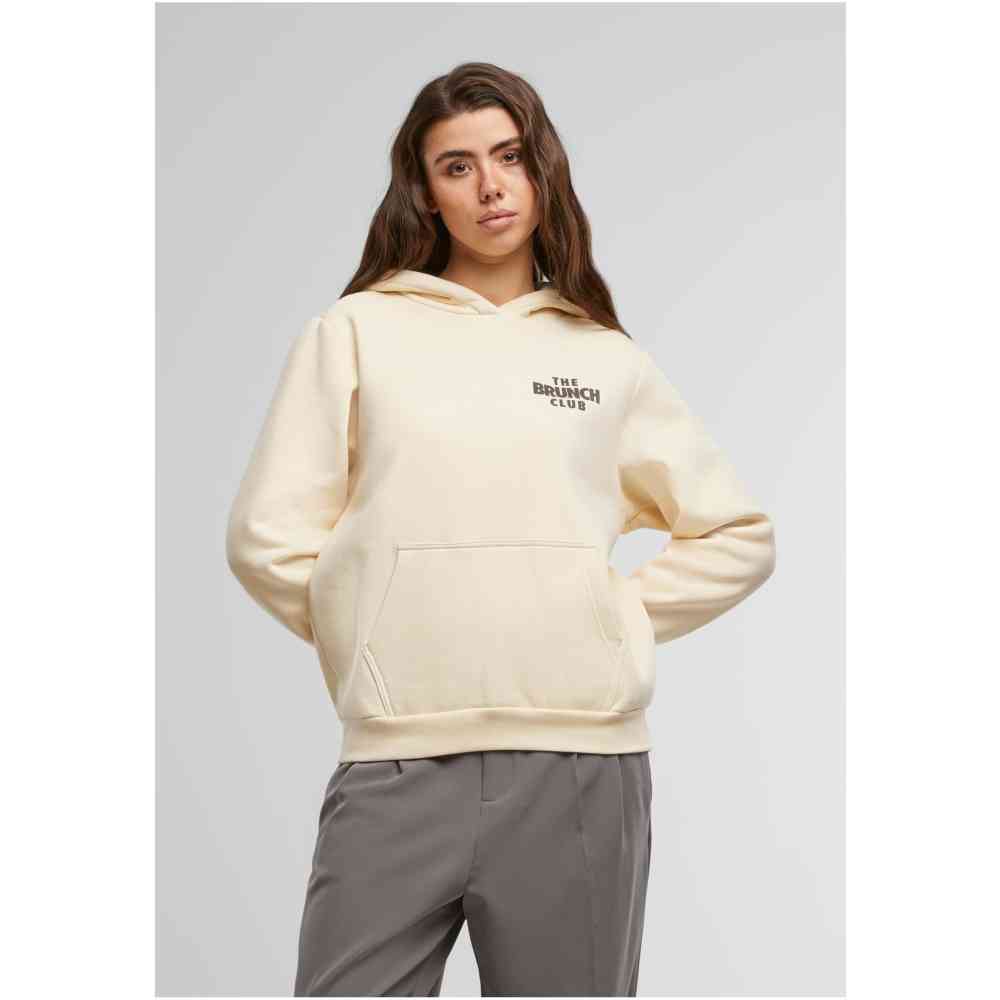 Miss Tee - The Brunch Club Fluffy Sweat à capuche - Crème